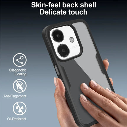 Clear Phone Case For Oppo A3x 5G  /  4G  /  A3 5G  /  4G  /  A40 4G  /  A40M 4G Acrylic + TPU Cover with PET Screen Film