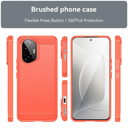 For Honor 300 Case Carbon Fiber Texture Brushed Phone Back Cover