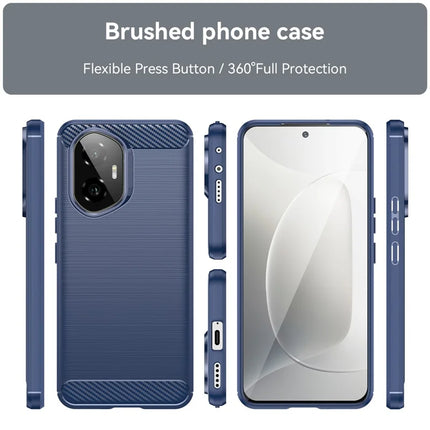 For Honor 300 Case Carbon Fiber Texture Brushed Phone Back Cover