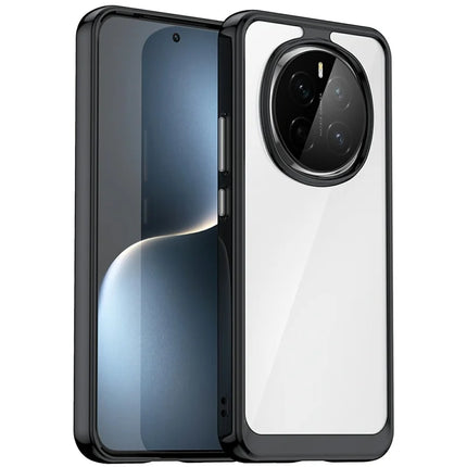 For Honor Magic7 5G Case TPU + Acrylic Protective Clear Phone Cover - Black