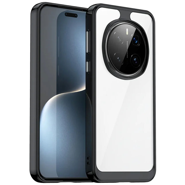 For Honor Magic7 Pro 5G Case TPU + Acrylic Protective Clear Phone Cover - Black