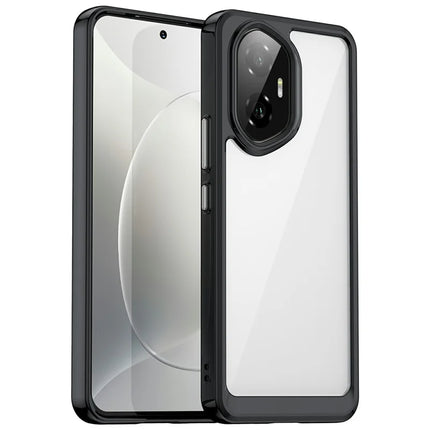 For Honor 300 Case TPU + Acrylic Protective Clear Phone Cover  - Black