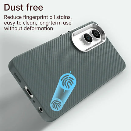 For OnePlus Nord CE4 Lite 5G / Oppo K12x 5G (China) Case Hybrid Phone Back Cover Carbon Fiber Texture