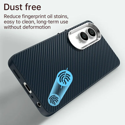 For OnePlus Nord CE4 Lite 5G / Oppo K12x 5G (China) Case Hybrid Phone Back Cover Carbon Fiber Texture