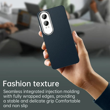 For OnePlus Nord CE4 Lite 5G / Oppo K12x 5G (China) Case Hybrid Phone Back Cover Carbon Fiber Texture