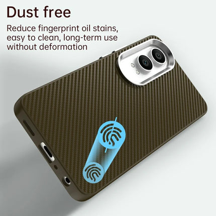 For OnePlus Nord CE4 Lite 5G / Oppo K12x 5G (China) Case Hybrid Phone Back Cover Carbon Fiber Texture