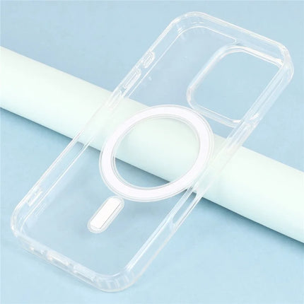 For iPhone 16 Pro Case Compatible with MagSafe TPU + Acrylic Clear Phone Cover