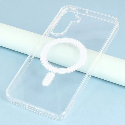 For Samsung Galaxy A56 5G Case Compatible with MagSafe TPU + Acrylic Clear Phone Cover
