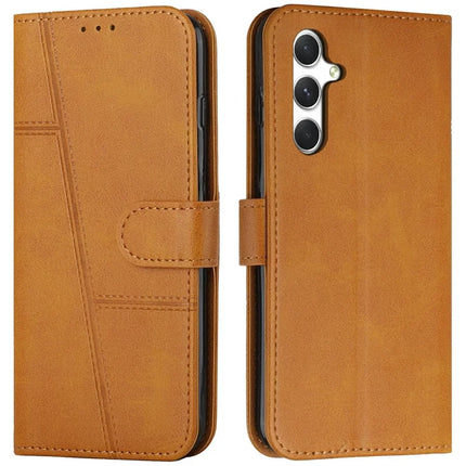 For Samsung Galaxy A36 5G Phone Case Leather Stand Protective Cover - Yellow