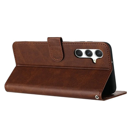 For Samsung Galaxy A36 5G Case Flip Stand PU Leather Wallet Phone Cover Calf Texture