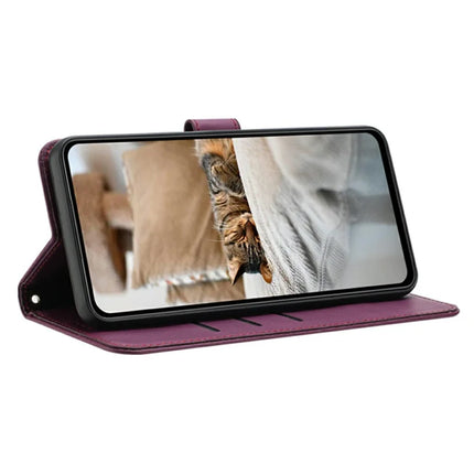 For Samsung Galaxy A36 5G Case with Strap Cats Imprint Leather Wallet Phone Cover
