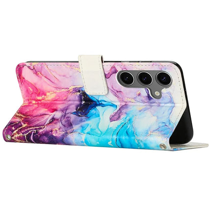 For Samsung Galaxy A36 5G Stand Case Marble Pattern PU Leather Wallet Phone Cover