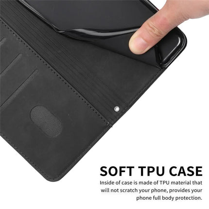 For Samsung Galaxy A36 5G Case Viewing Stand PU Leather Phone Cover Imprinted Heart Pattern