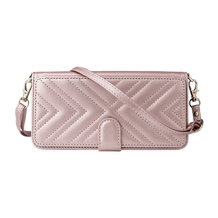 For Oppo Reno13 5G (Global) Wallet Case with Shoulder Strap Leather Phone Cover