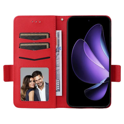 For Oppo Reno13 5G (Global) Case Litchi Texture PU Leather Wallet Flip Phone Cover