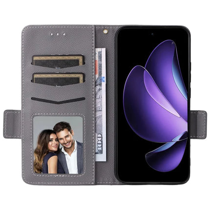 For Oppo Reno13 5G (Global) Case Litchi Texture PU Leather Wallet Flip Phone Cover