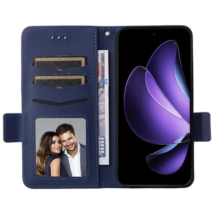 For Oppo Reno13 5G (Global) Case Litchi Texture PU Leather Wallet Flip Phone Cover