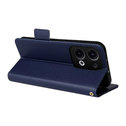 For Oppo Reno13 5G (Global) Case Litchi Texture PU Leather Wallet Flip Phone Cover