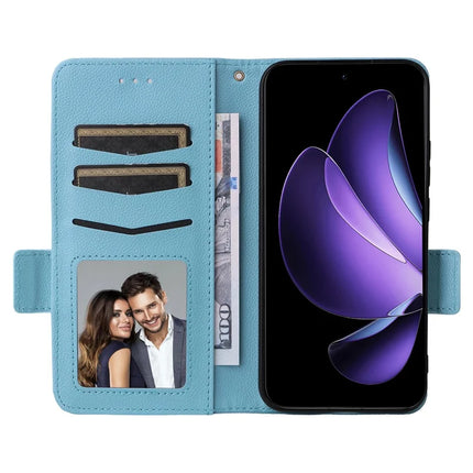 For Oppo Reno13 5G (Global) Case Litchi Texture PU Leather Wallet Flip Phone Cover