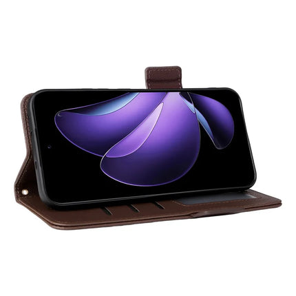 For Oppo Reno13 5G (Global) Case Litchi Texture PU Leather Wallet Flip Phone Cover