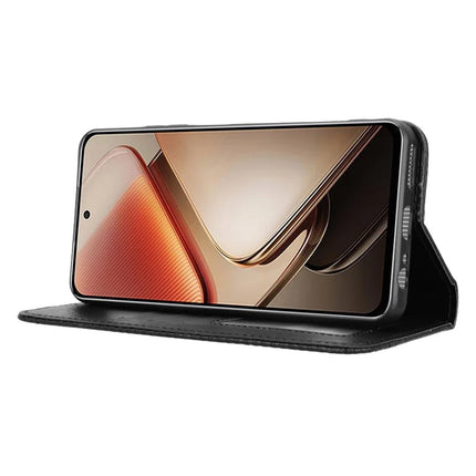 For Oukitel C58 Pro / C58 Leather Case Wallet Stand Retro Texture Phone Cover
