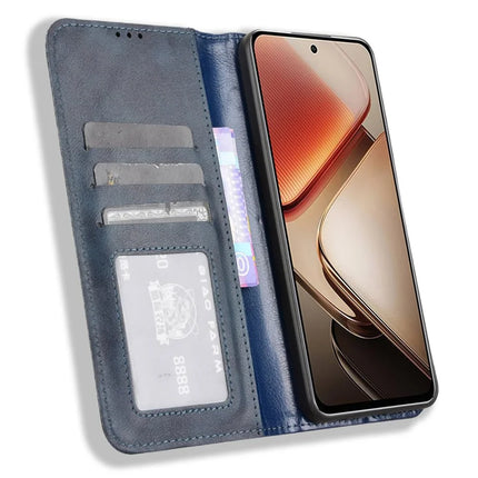 For Oukitel C58 Pro / C58 Leather Case Wallet Stand Retro Texture Phone Cover