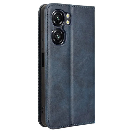 For Oukitel C58 Pro / C58 Leather Case Wallet Stand Retro Texture Phone Cover