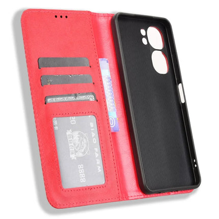 For Oukitel C58 Pro / C58 Leather Case Wallet Stand Retro Texture Phone Cover