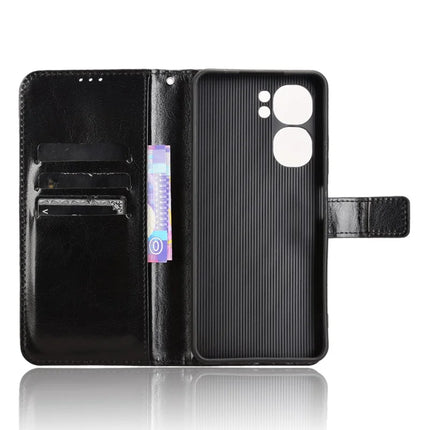For Oukitel C58 Pro / C58 Case Crazy Horse Texture PU Leather Phone Wallet Cover