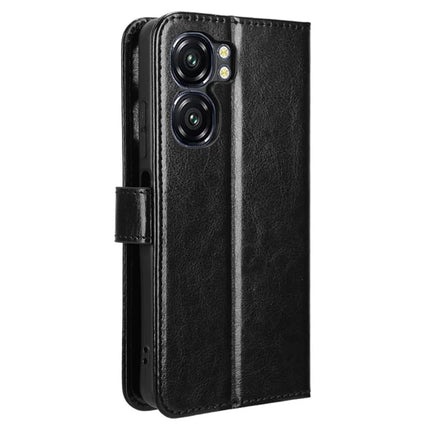 For Oukitel C58 Pro / C58 Case Crazy Horse Texture PU Leather Phone Wallet Cover