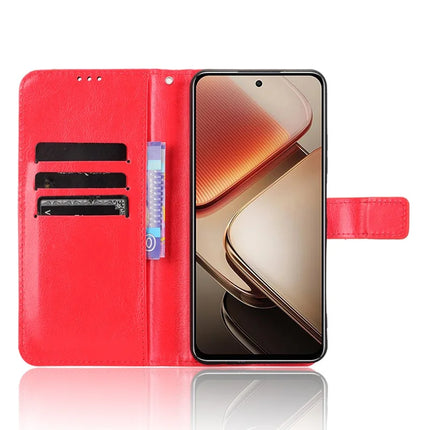 For Oukitel C58 Pro / C58 Case Crazy Horse Texture PU Leather Phone Wallet Cover
