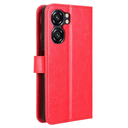 For Oukitel C58 Pro / C58 Case Crazy Horse Texture PU Leather Phone Wallet Cover