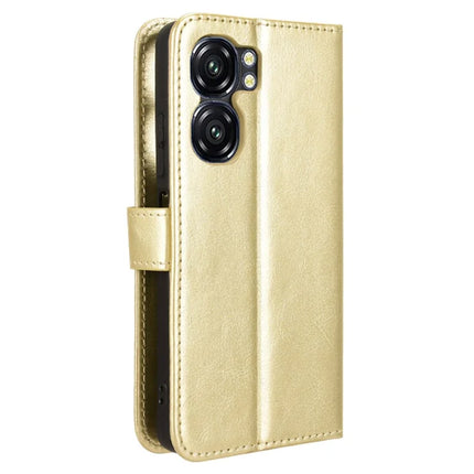 For Oukitel C58 Pro / C58 Case Crazy Horse Texture PU Leather Phone Wallet Cover