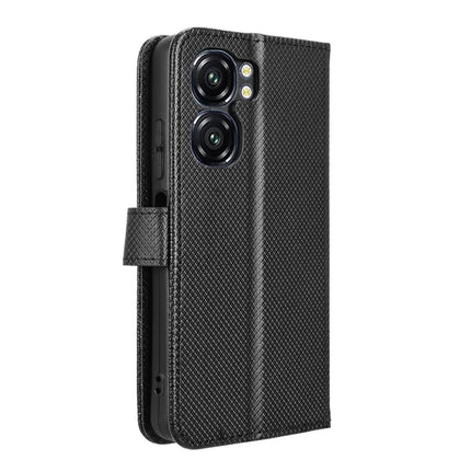 For Oukitel C58 Pro / C58 Case PU Leather Diamond Texture Wallet Phone Cover
