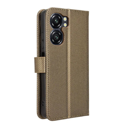 For Oukitel C58 Pro / C58 Case PU Leather Diamond Texture Wallet Phone Cover