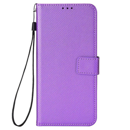 For Oukitel C58 Pro / C58 Case PU Leather Diamond Texture Wallet Phone Cover