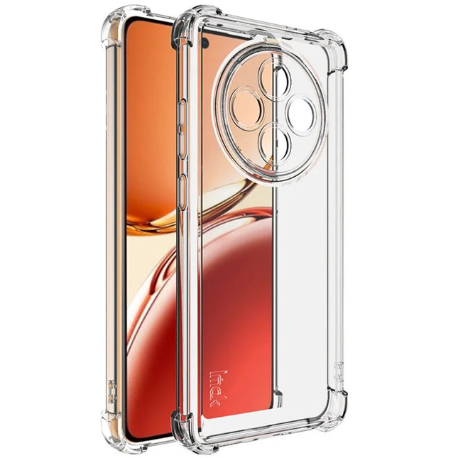 IMAK UX-4 Series For Oppo Reno12 F 5G / F27 5G Case Straight Frame Four Corner Shockproof Clear TPU Cover