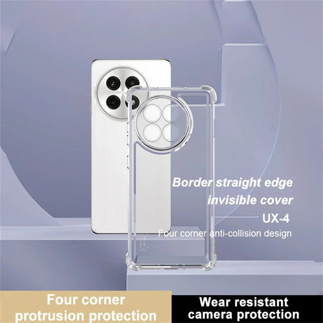 IMAK UX-4 Series For OnePlus Ace 5 Pro 5G / 13R 5G  /  Ace 5 5G Case Straight Frame Four Corner Shockproof Clear TPU Cover