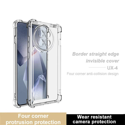 IMAK UX-4 Series For OnePlus Ace 5 Pro 5G / 13R 5G  /  Ace 5 5G Case Straight Frame Four Corner Shockproof Clear TPU Cover