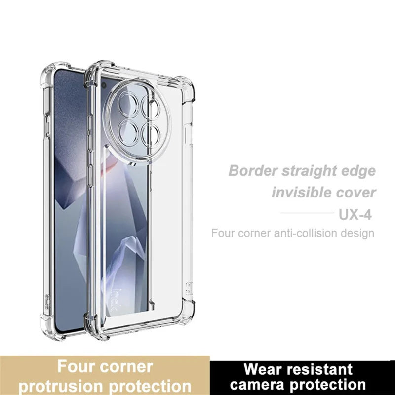 ShopCaseCart Cover Case OnePlus Ace 5 Pro 5G / 13R 5G / Ace 5 5G Protective cover Straight Frame Four Corner Impact-resistant Clear TPU Guard