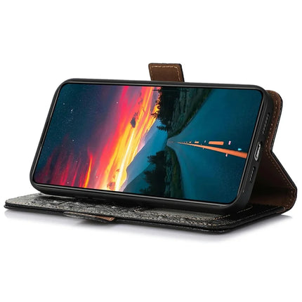 For OnePlus Ace 5 5G / 13R 5G Case RFID Blocking Genuine Cow Leather Phone Case Ostrich Texture