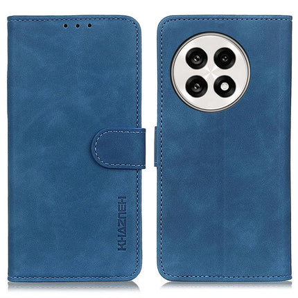 KHAZNEH For OnePlus 13R 5G / Ace 5 5G Case PU Leather Retro Texture Phone Cover - Blue