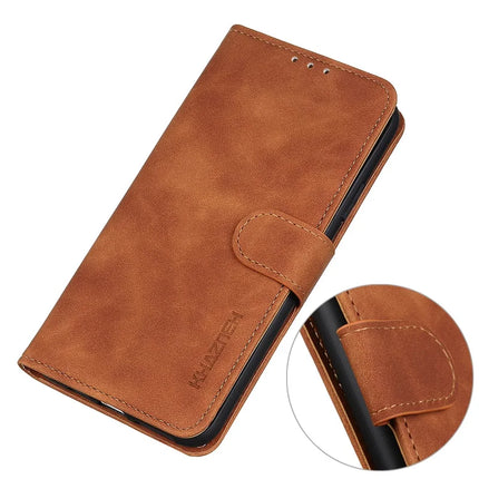 KHAZNEH For OnePlus 13R 5G / Ace 5 5G Case PU Leather Retro Texture Phone Cover