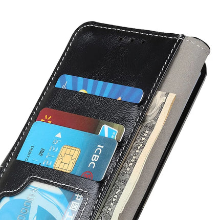 For OnePlus 13R 5G / Ace 5 5G Leather Case Wallet Phone Cover Crazy Horse Texture