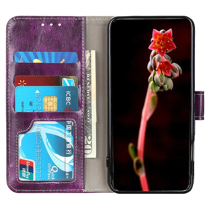 For OnePlus 13R 5G / Ace 5 5G Leather Case Wallet Phone Cover Crazy Horse Texture