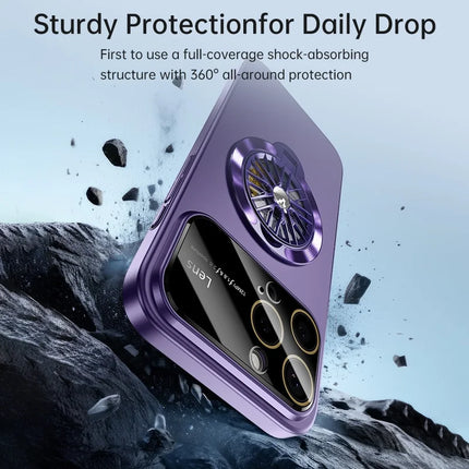 For iPhone 16 Pro Case Compatible with MagSafe Hard PC Kickstand Phone Cover