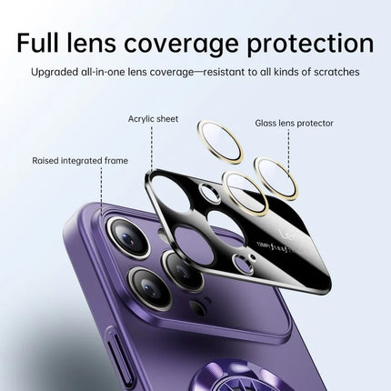 For iPhone 16 Pro Case Compatible with MagSafe Hard PC Kickstand Phone Cover