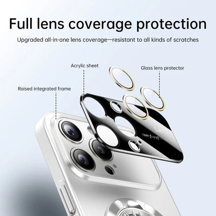 For iPhone 16 Pro Case Compatible with MagSafe Hard PC Kickstand Phone Cover