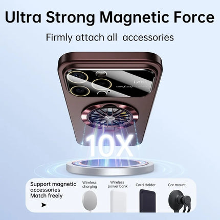 For iPhone 16 Pro Case Compatible with MagSafe Hard PC Kickstand Phone Cover