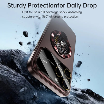For iPhone 16 Pro Case Compatible with MagSafe Hard PC Kickstand Phone Cover